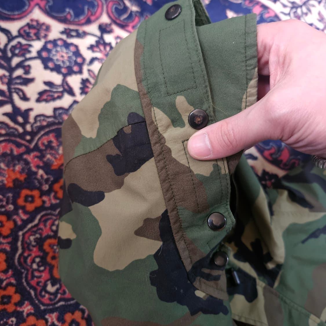 카모플라쥬 빈티지 밀리터리 후드캡 바람막이 자켓 상품이미지4