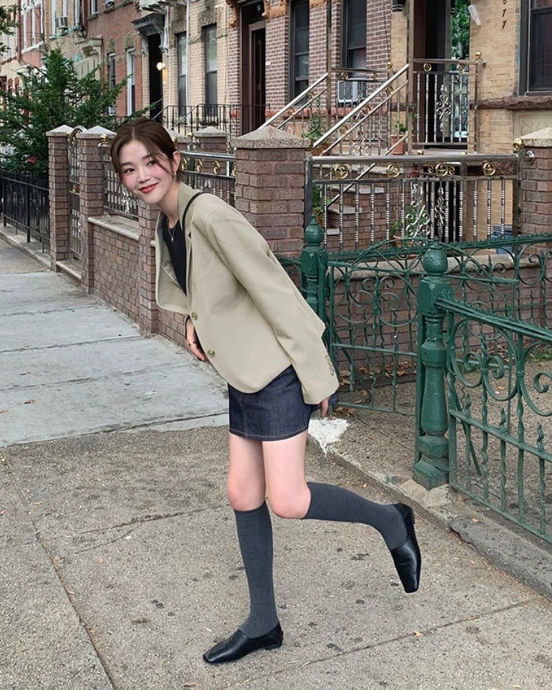 가내스라 베이지 자켓 상품이미지3