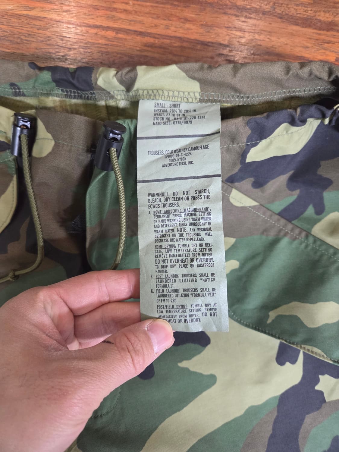 밀리터리 고어텍스 카모팬츠 s short 상품이미지4