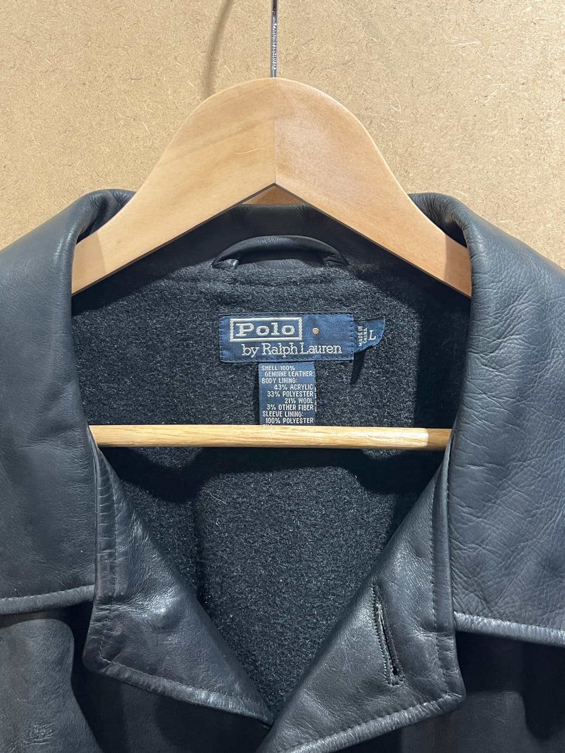 90s 폴로 레더 카코트 상품이미지3