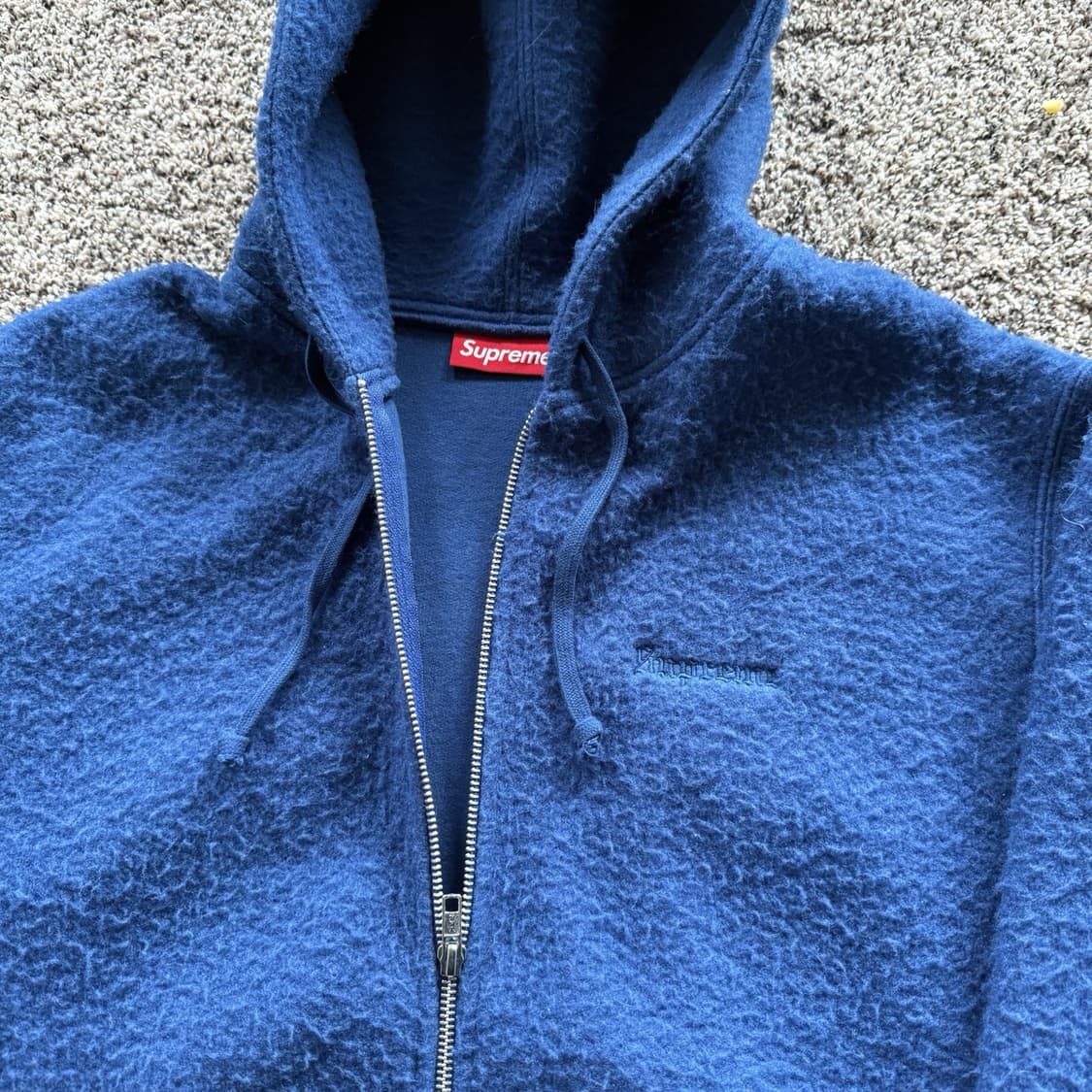 슈프림 퍼지 텍스처 후드집업 상품이미지3