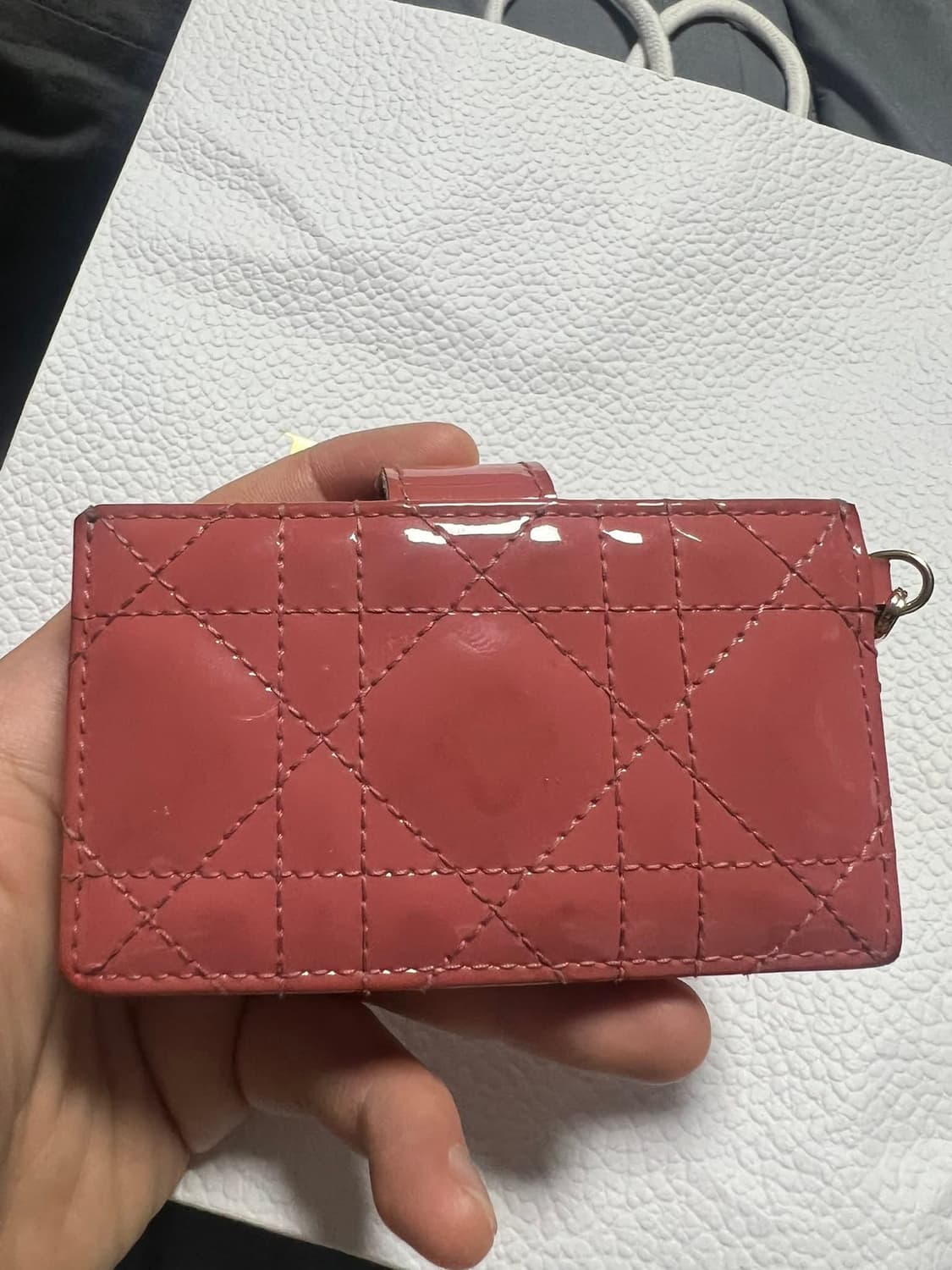 [정품] Dior 신형 패이던트 라벤더 카드지갑 상품이미지3