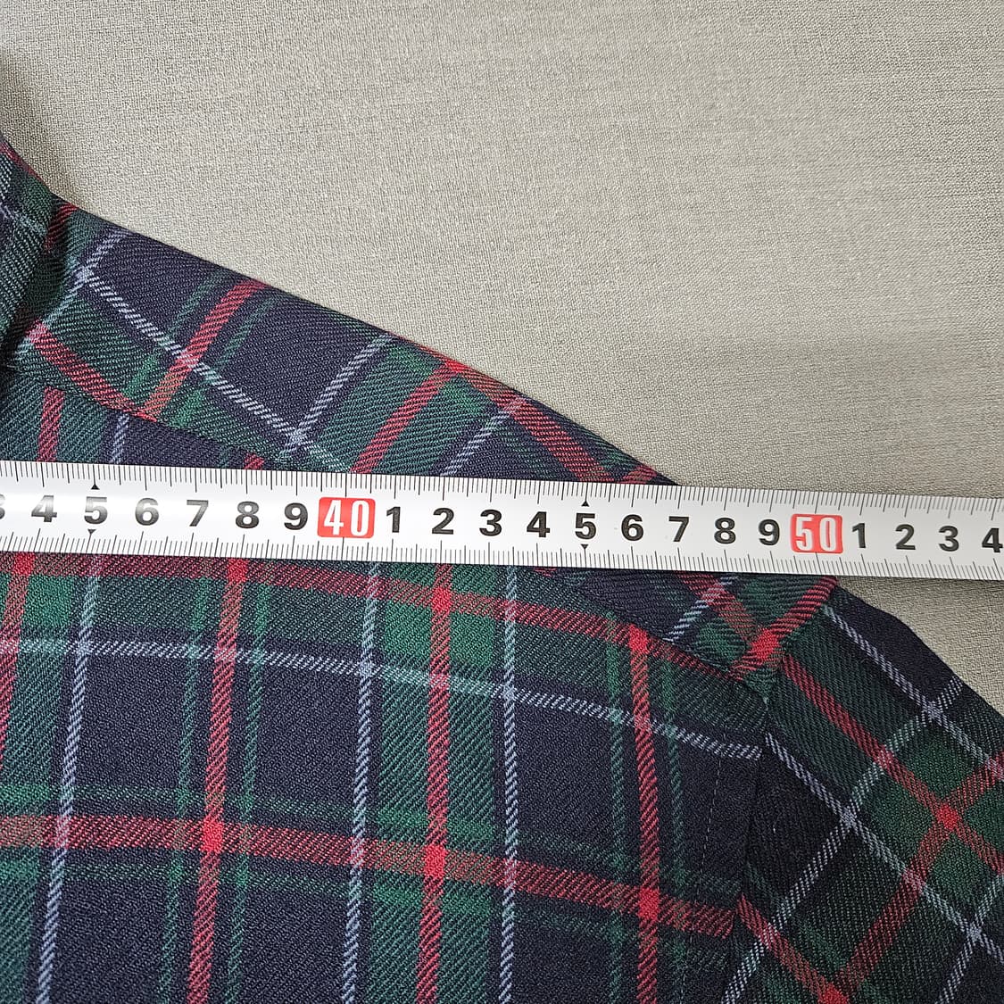 105 닥스 블랙와치 울 체크셔츠 (소매수선) 상품이미지8