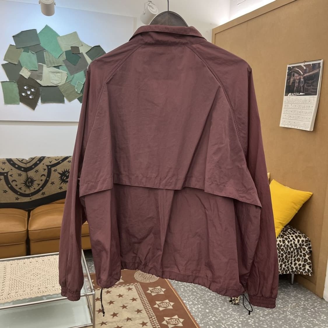 유니폼브릿지 올드스쿨 빈티지 포도퍼플 바람막이 자켓 L C10192 상품이미지4