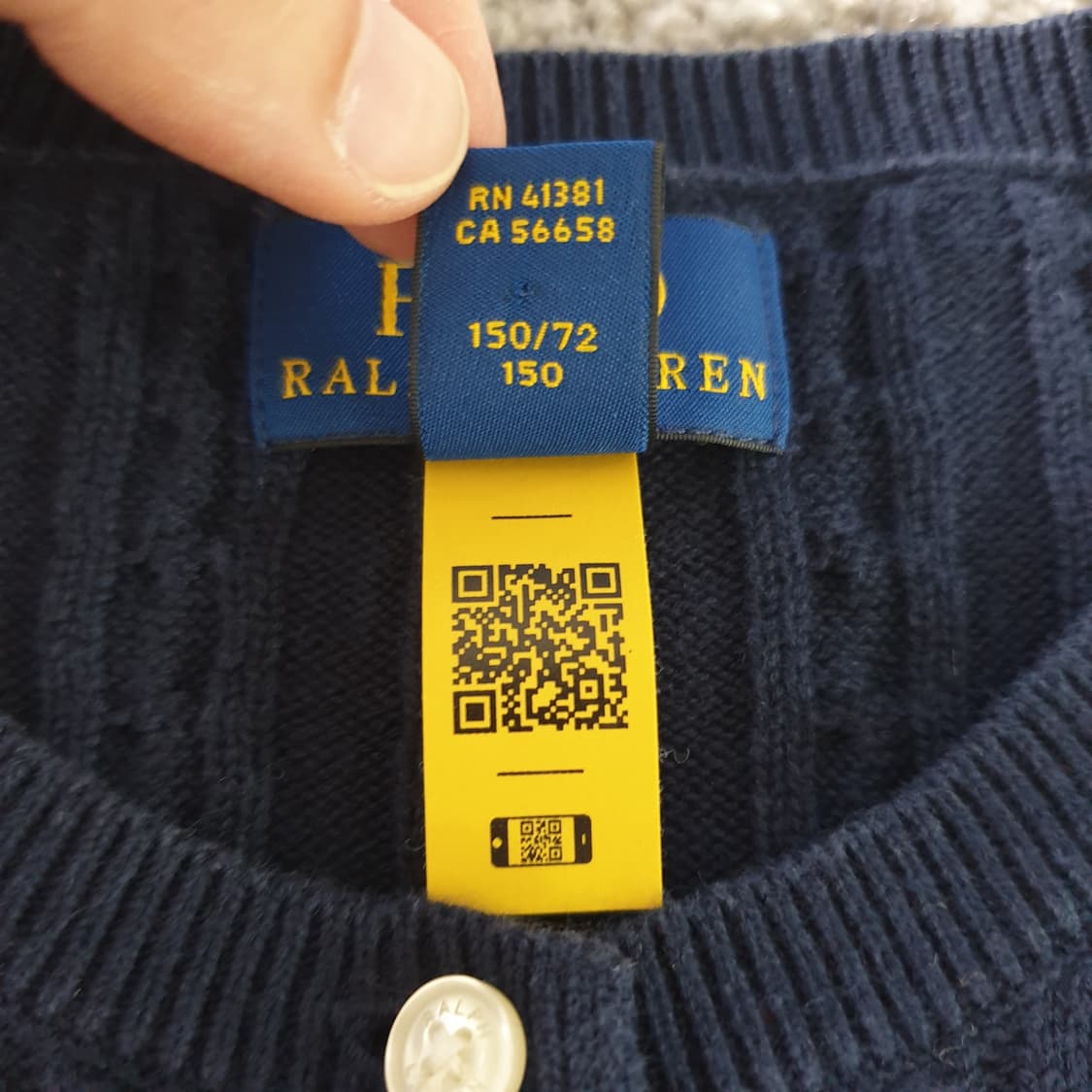 [무료배송] POLO KIDS (12~14) 케이블 니트 가디건 상품이미지3