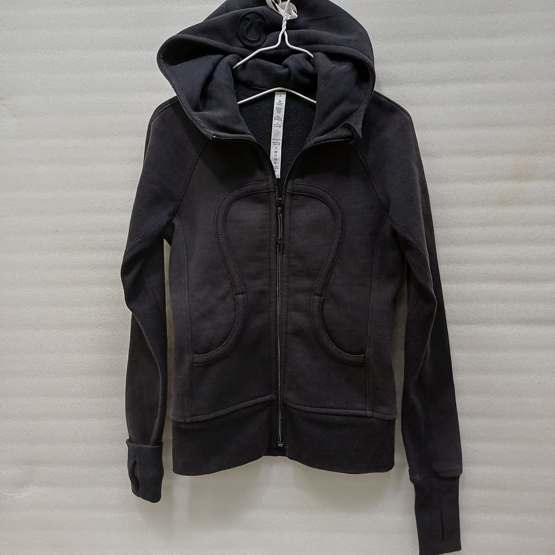 룰루레몬 스쿠바 기모 후드 집업 자켓 2 훌륭 블랙 사랑봉봉 상품이미지2