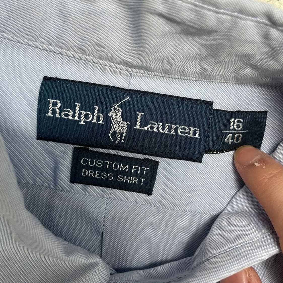  RALPH LAUREN 셔츠 스카이블루 16 40 상품이미지3