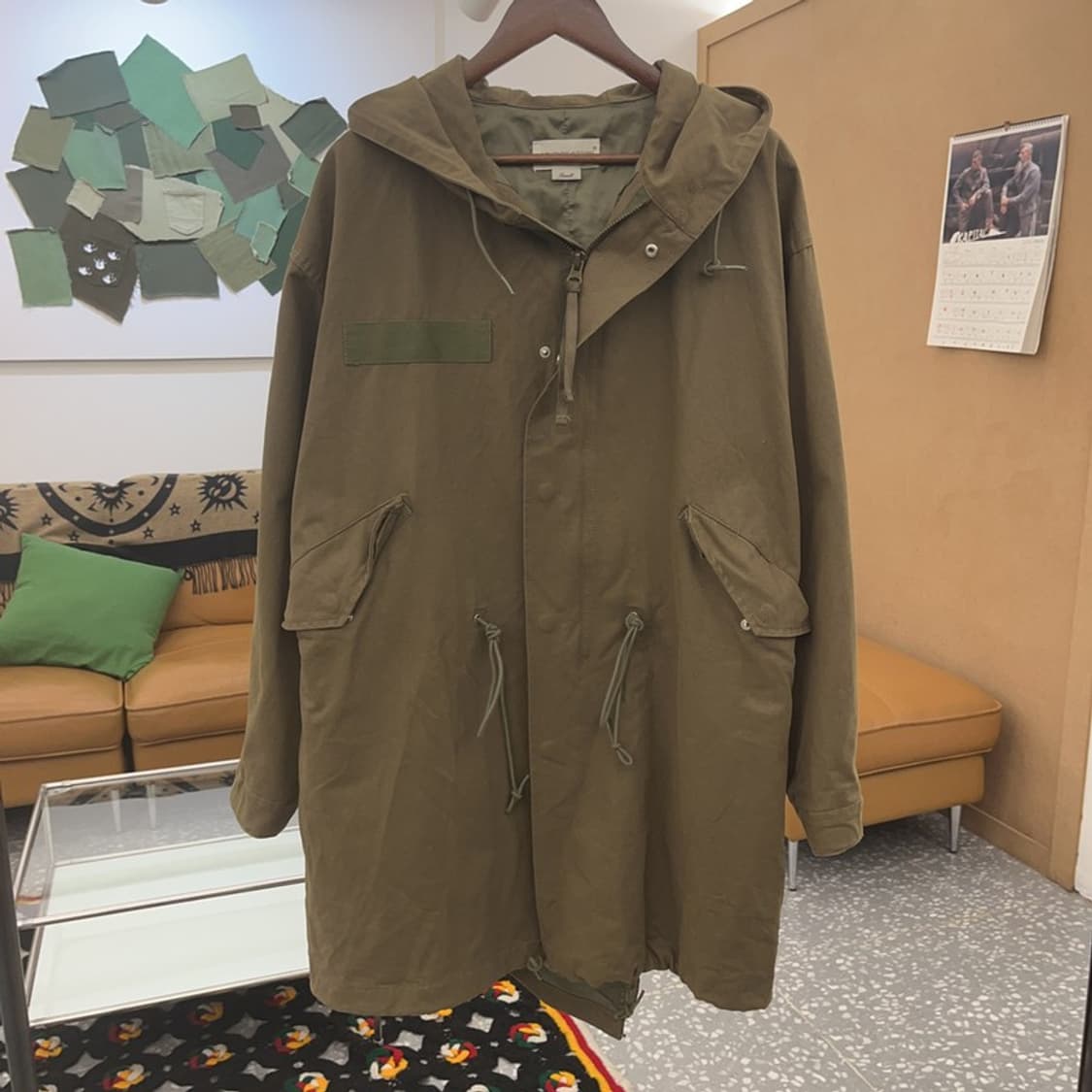 라퍼지 스토어 피쉬테일 말차카키 오버핏 야상 자켓 S C08537 상품이미지3