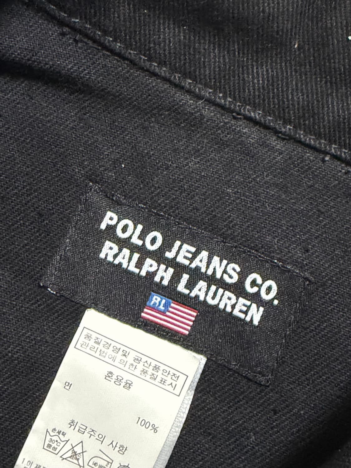 폴로 진스 2세대 블랙 데님 트러커 자켓 M 상품이미지5