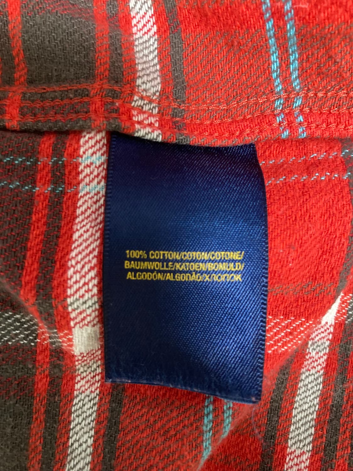 폴로 랄프로렌 여성 체크 셔츠 L 상품이미지5