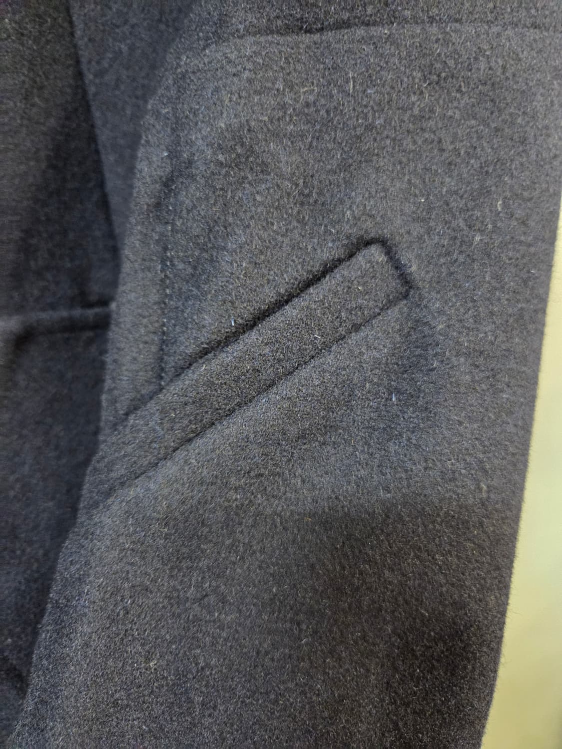 G-STAR 네이비 하이넥 모직 코트(S)디피용 상품이미지5