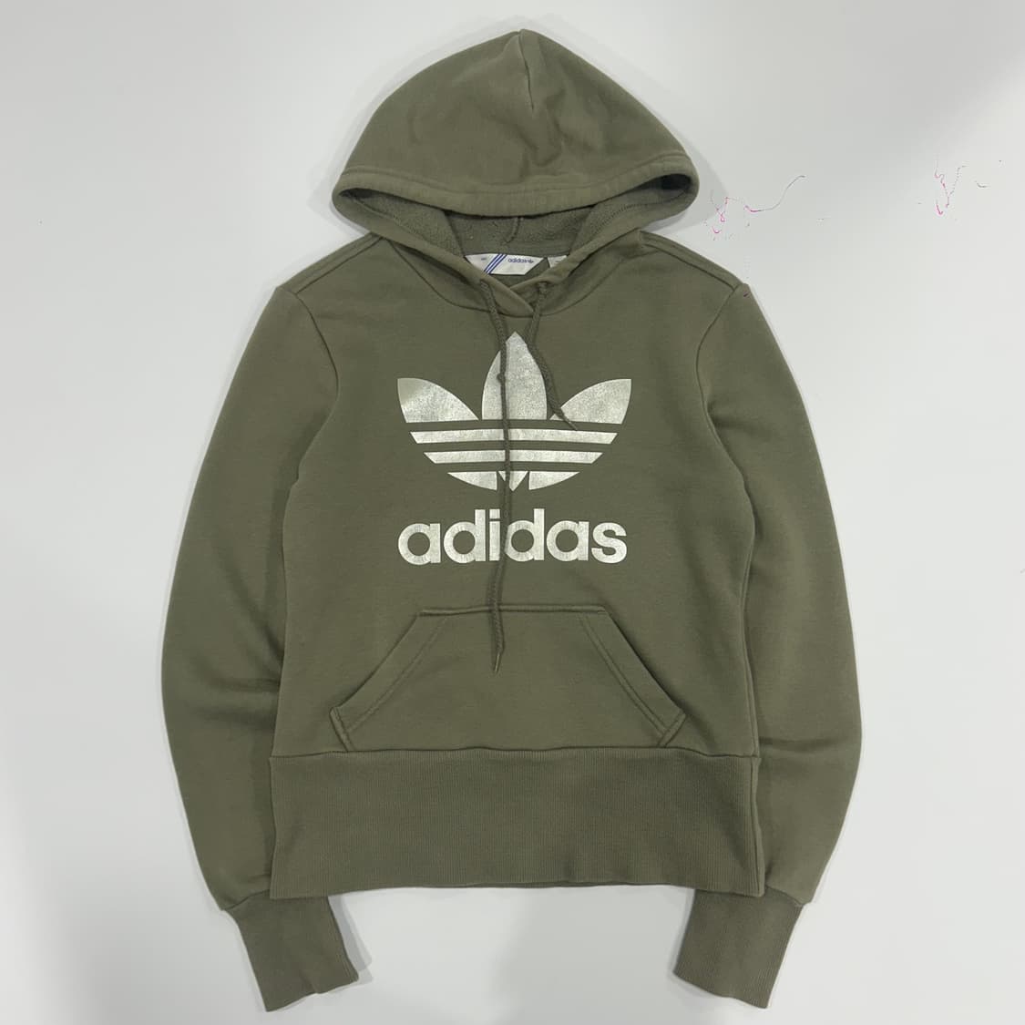 Adidas 아디다스 파이어로고 카키 후드티 상품이미지3