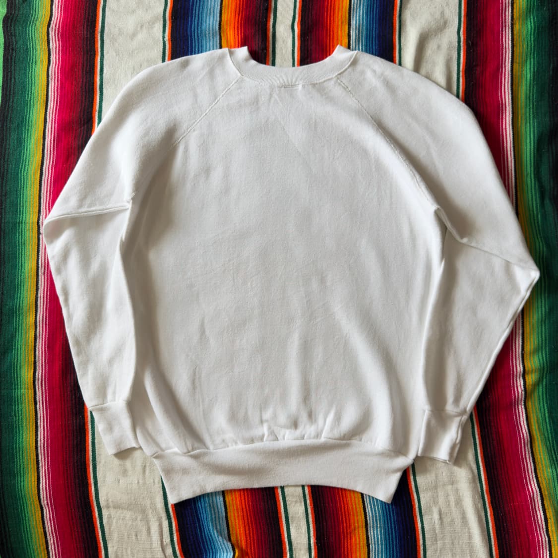 80's USA PANNILL plain White Sweatshirt 상품이미지2