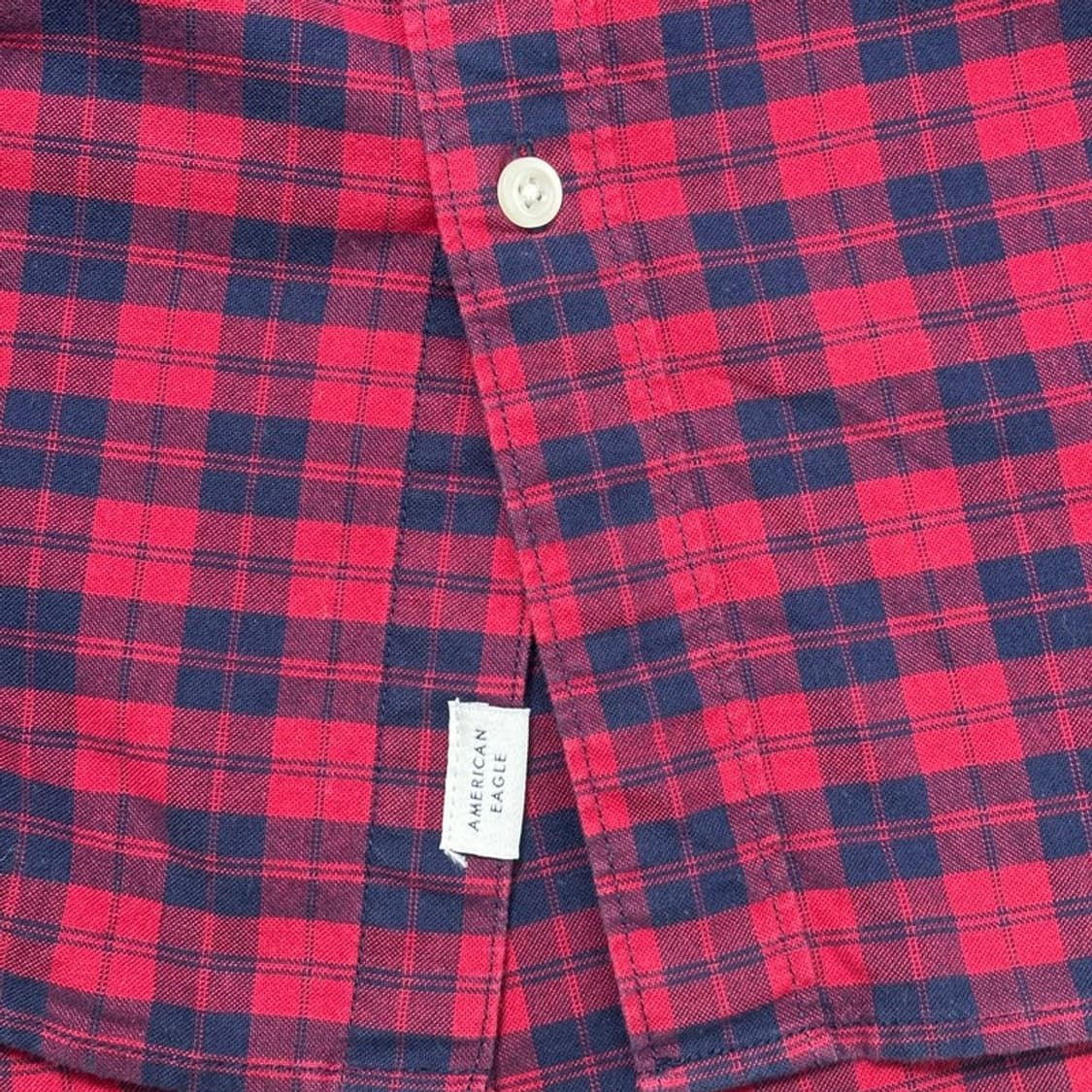 AMERICAN EAGLE 체크 셔츠 레드 XL 상품이미지4