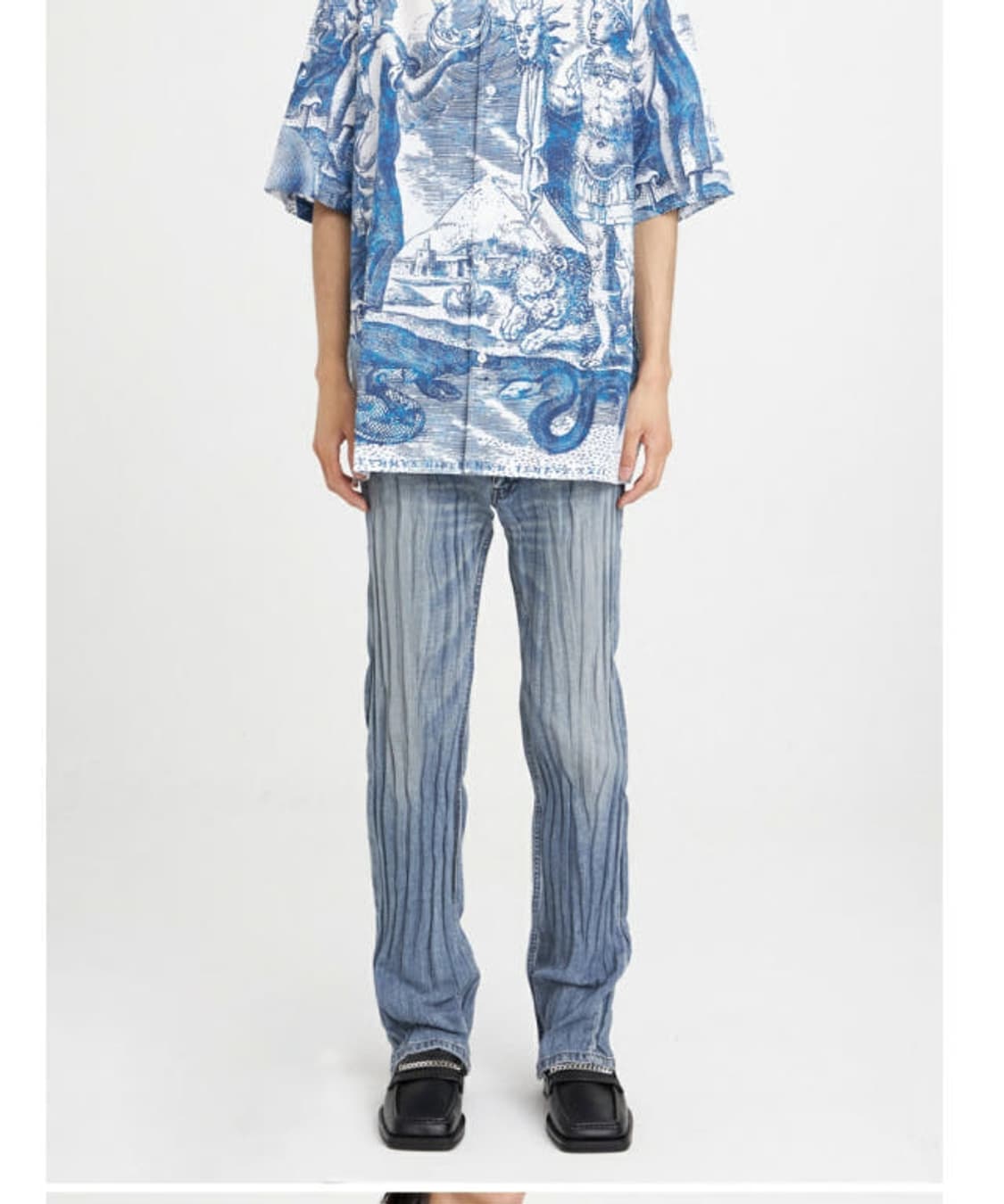 MARTINE ROSE Crinkle Straight Leg Jean 상품이미지2