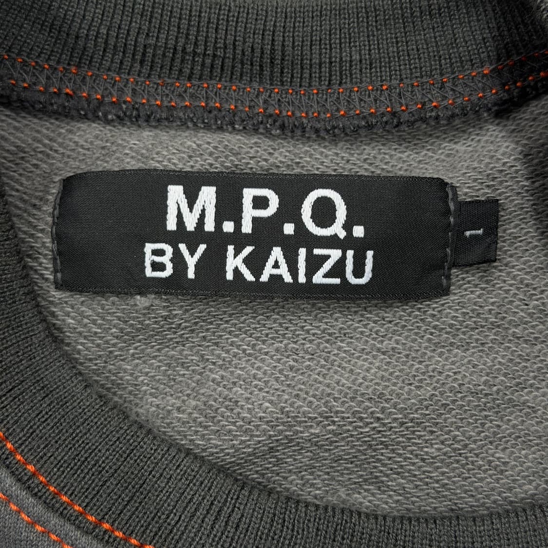 MPQ 피그먼트 워싱 포켓 롱슬리브 맨투맨 그레이 1 상품이미지4