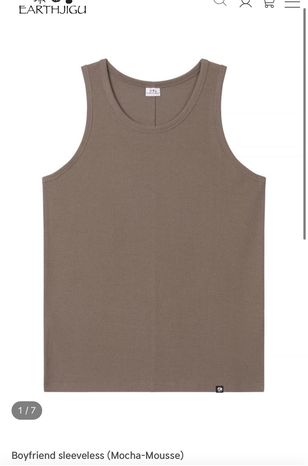 어스지구 boyfriends sleeveless 상품이미지1