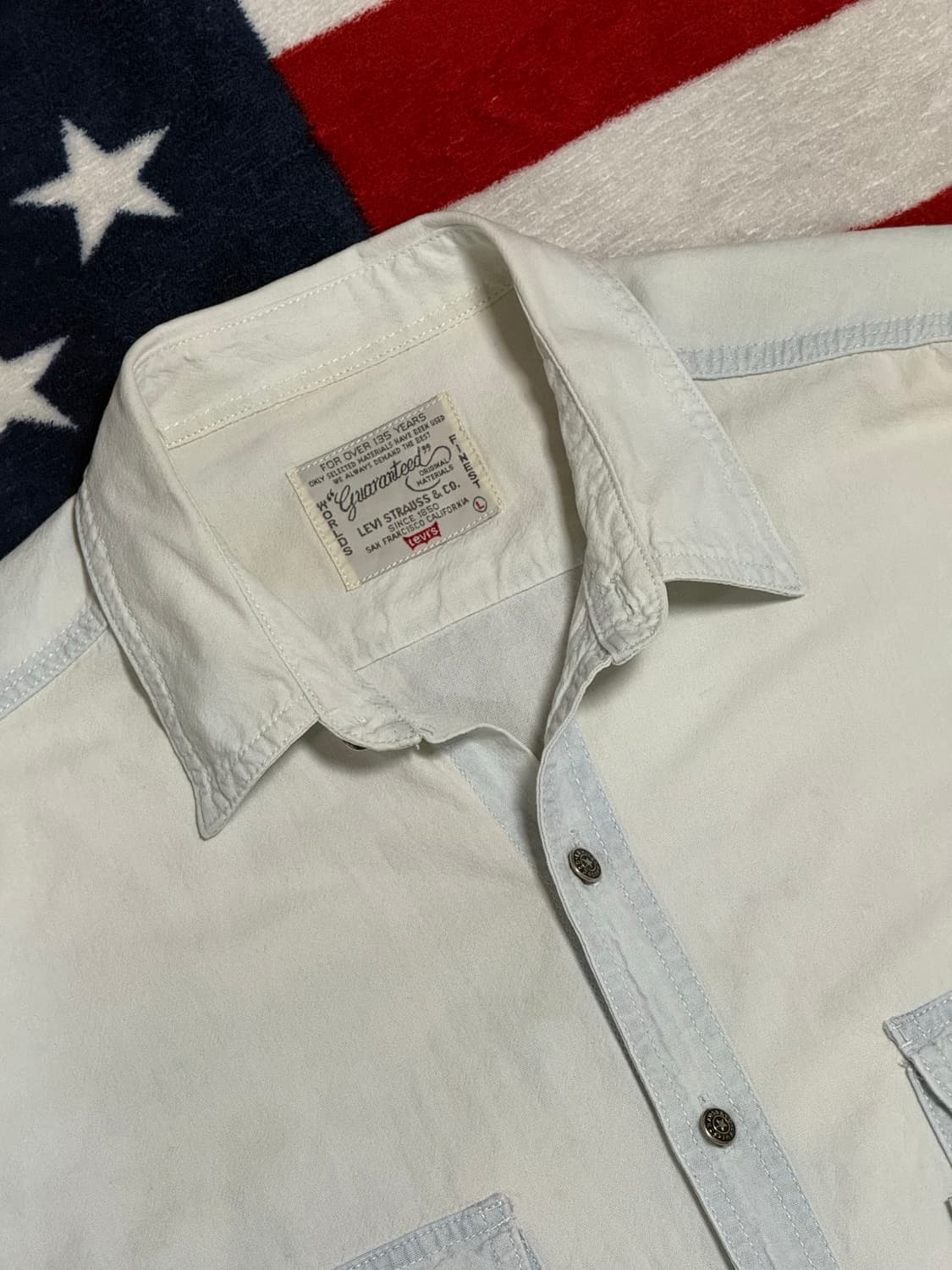 리바이스 워크셔츠 Levi’s Work Shirt  워시드 남방 [XL] 상품이미지8