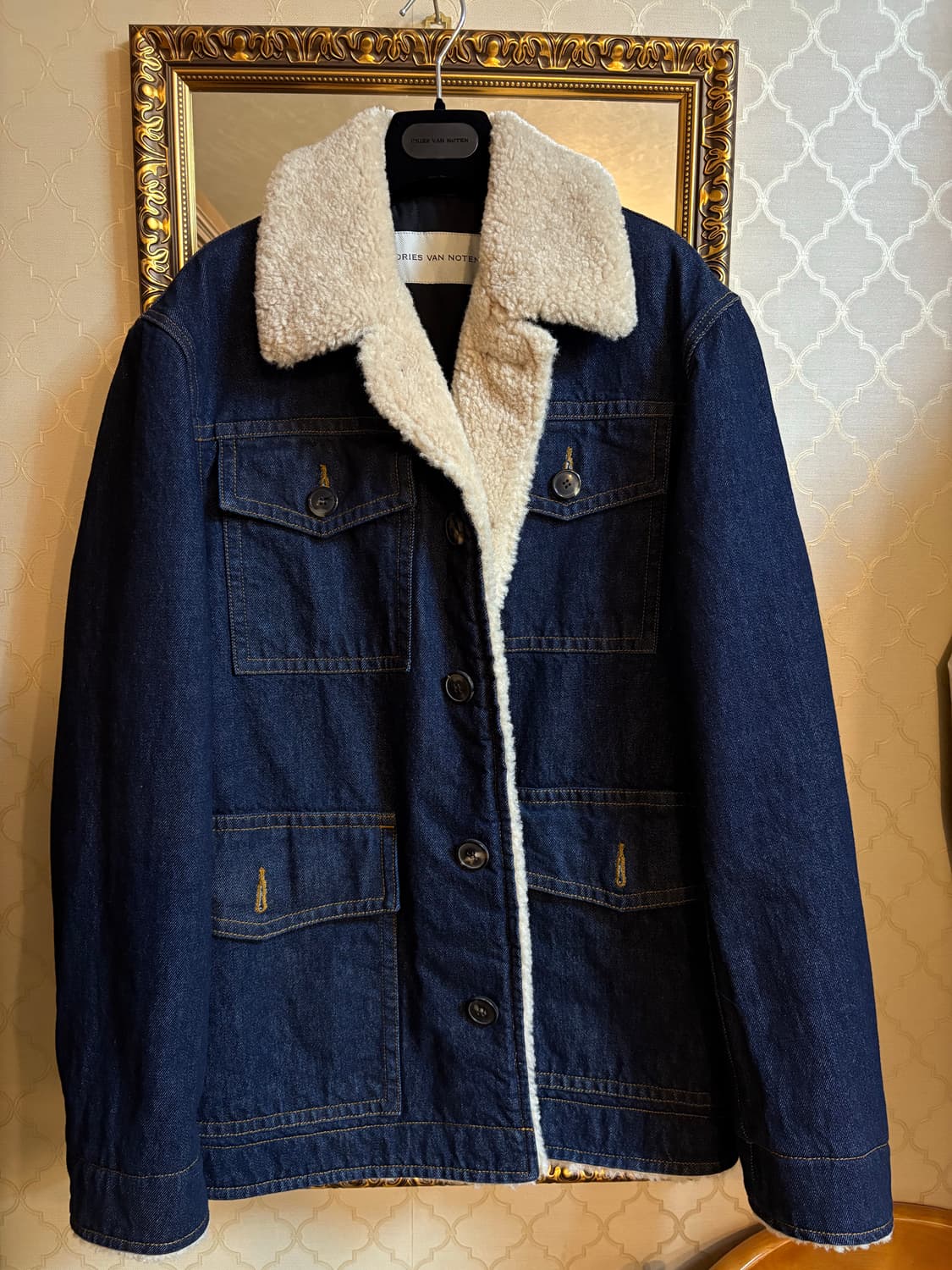 Dries fur denim jaket 상품이미지1