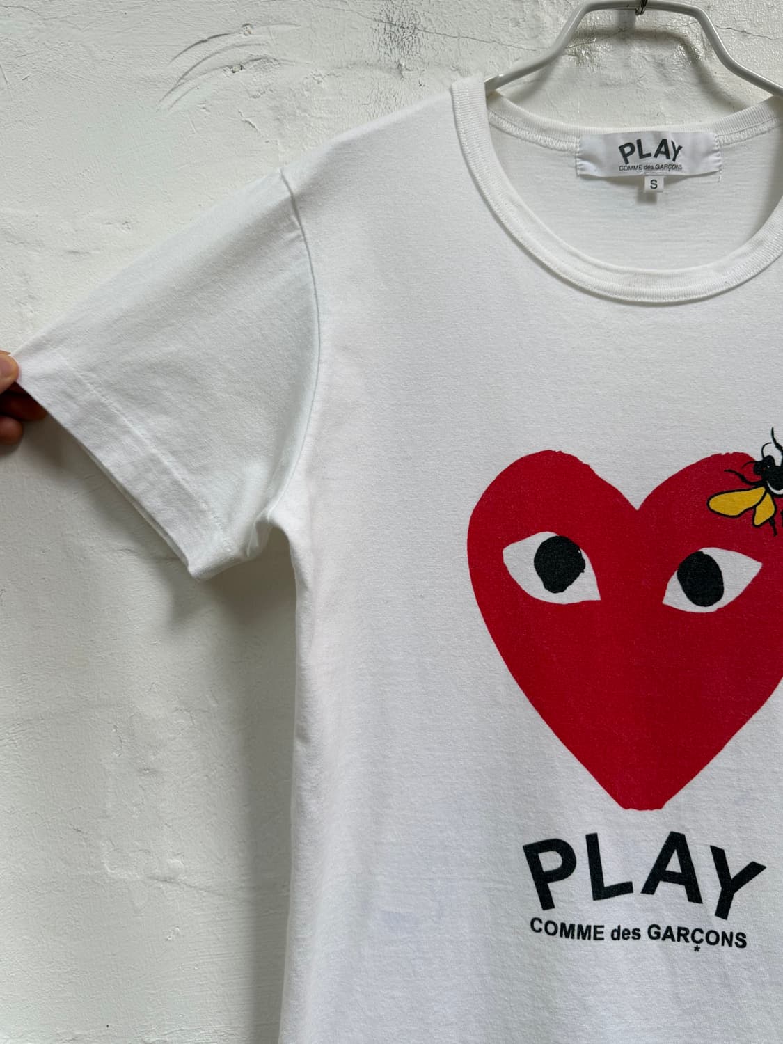 Play Comme des Garcons 프린팅 반팔티 화이트 S 상품이미지3