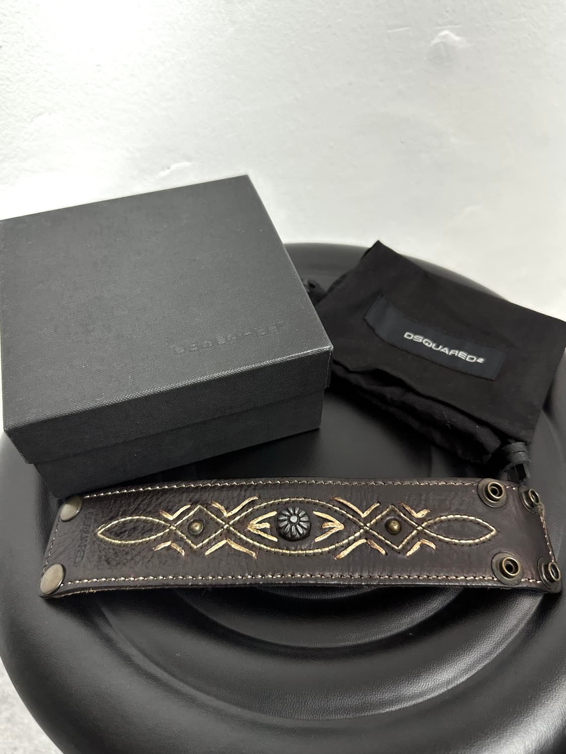 Dsquared2 Embroidered Western Leather Cu 상품이미지7