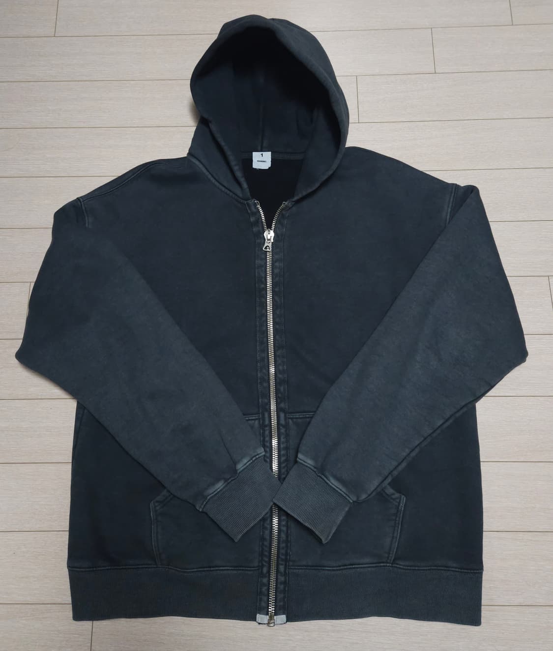 (1) 블라인드파일즈 후드집업 블랙 상품이미지1