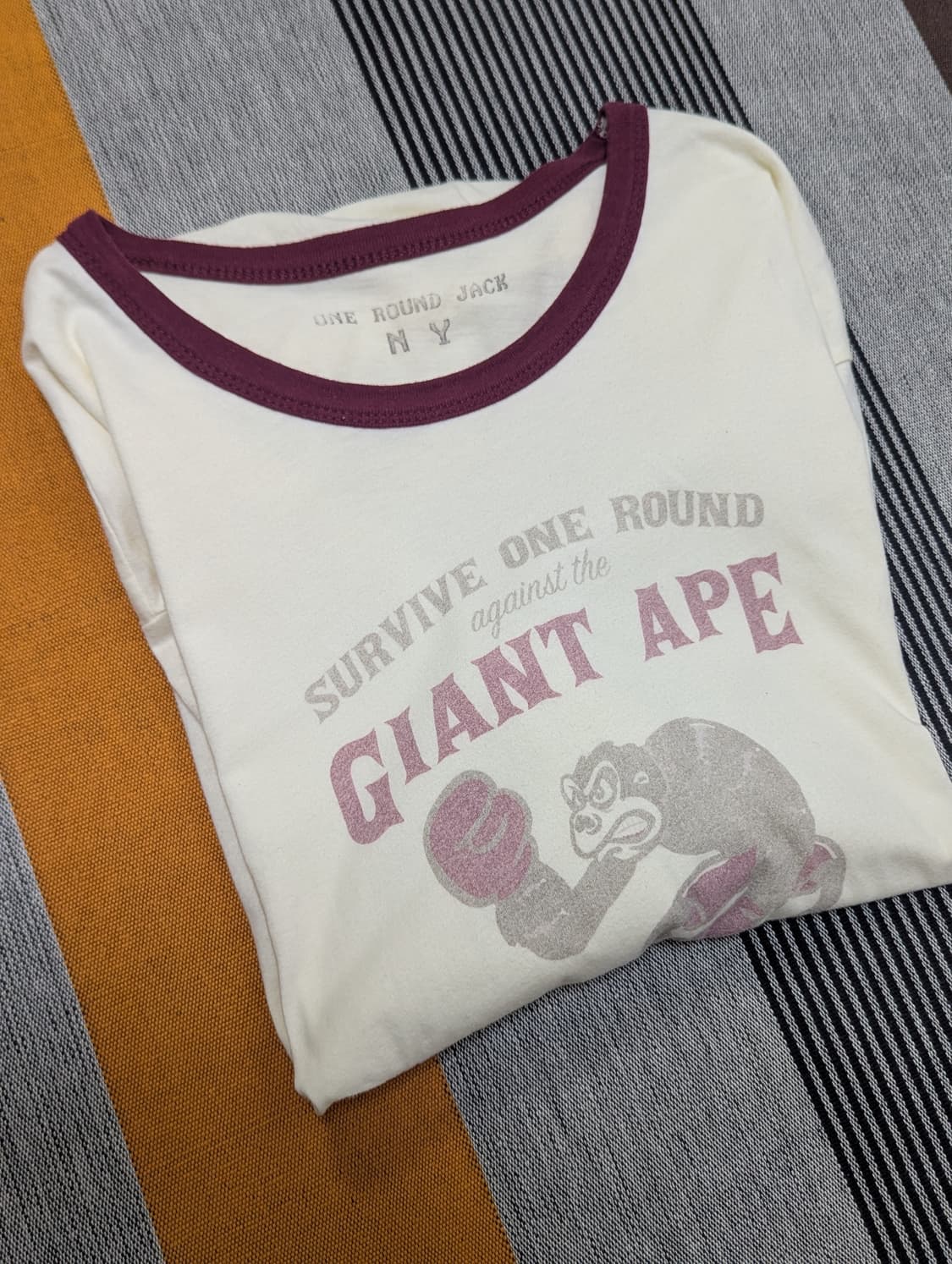 원라운드잭 티셔츠 one round jack Giant Ape 상품이미지1