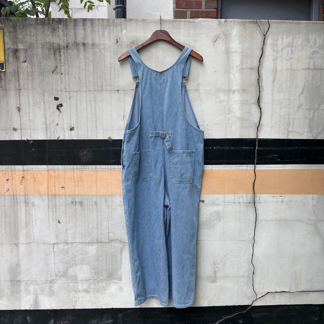 히코리 신치백 데님 오버롤 JPN 상품이미지3