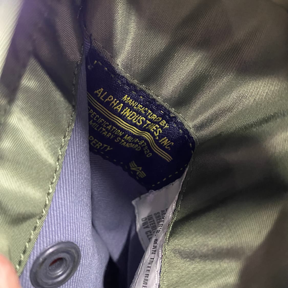 알파인더스트리 리버시블 ma-1 항공자켓 B3917 상품이미지4