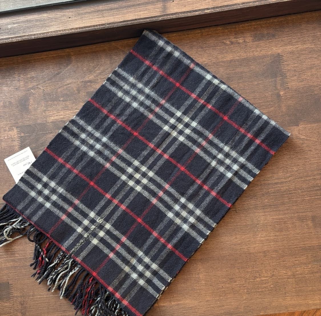 15374 - 버버리 네이비 노바 체크 캐시미어 머플러 (캐시미어 100 상품이미지4