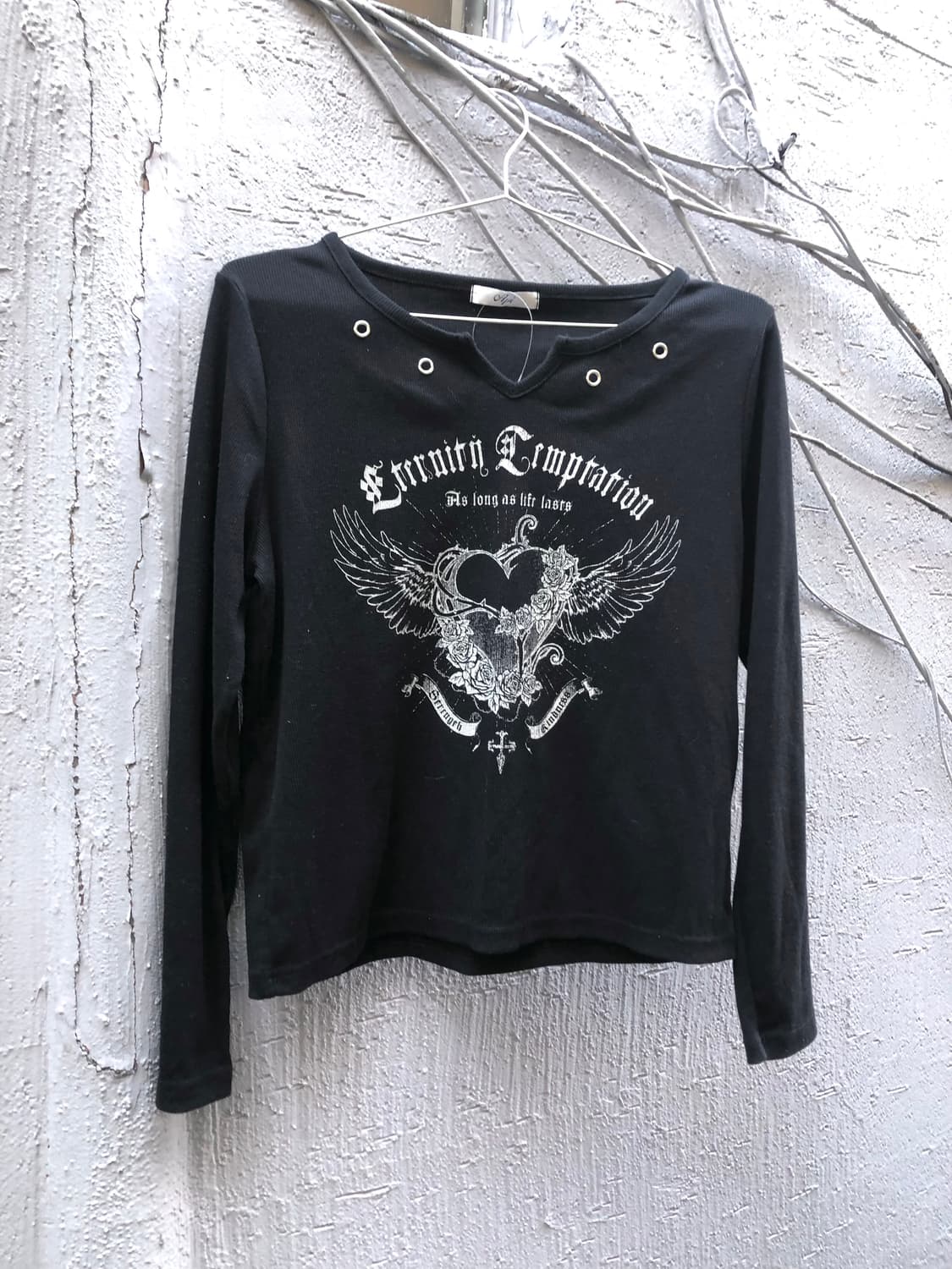 black punk graphic long sleeve 상품이미지1