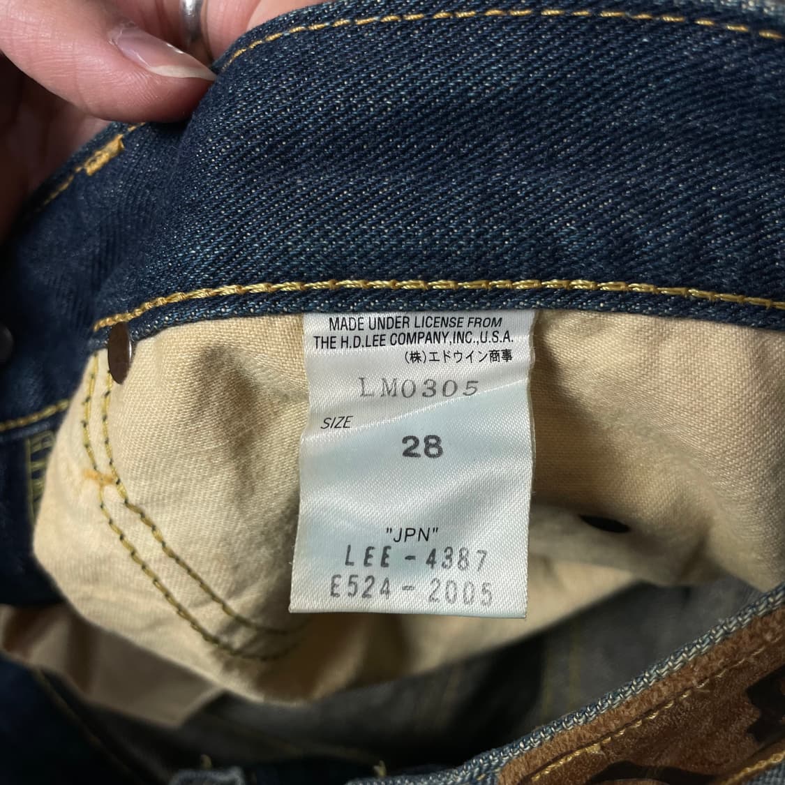(28) Lee 리 진청 워싱 데님 팬츠 상품이미지3