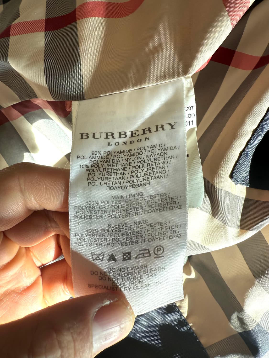 버버리 2 in 1 (필드자켓+오리털패딩), M 100-105 네이비 상품이미지10