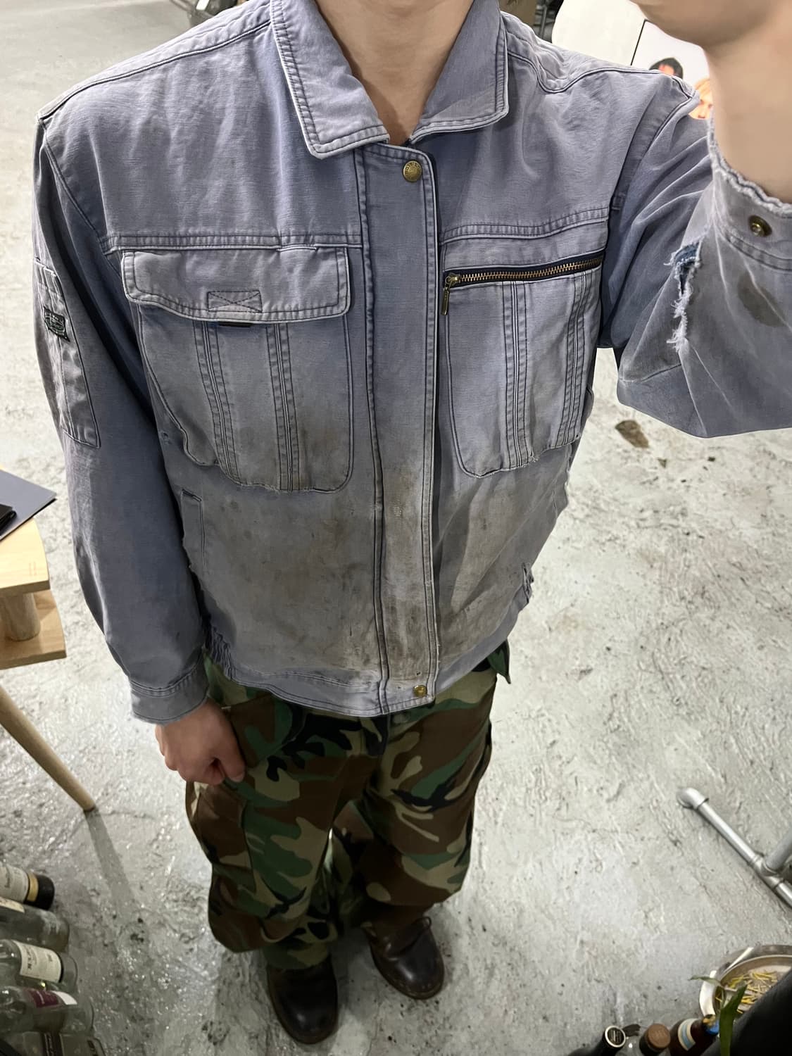 Top Jaunty faded dirty work jacket 상품이미지4