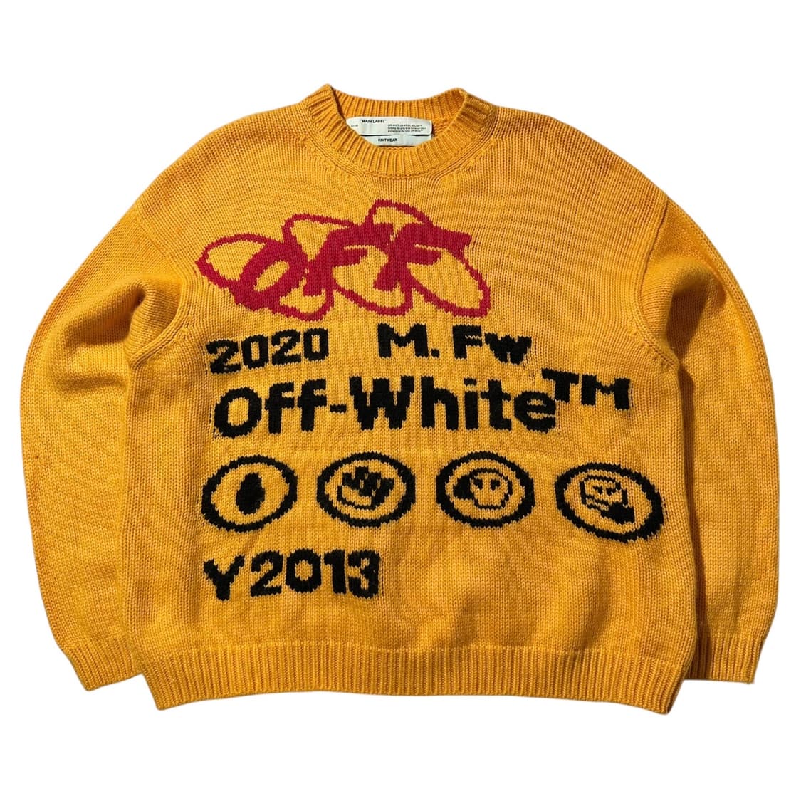 오프화이트 버질아블로 인더스트리얼 Y013 라운드 니트 상품이미지1