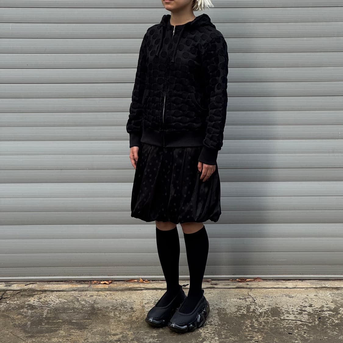 Dot 3D Voluminous Black Skirt  상품이미지7