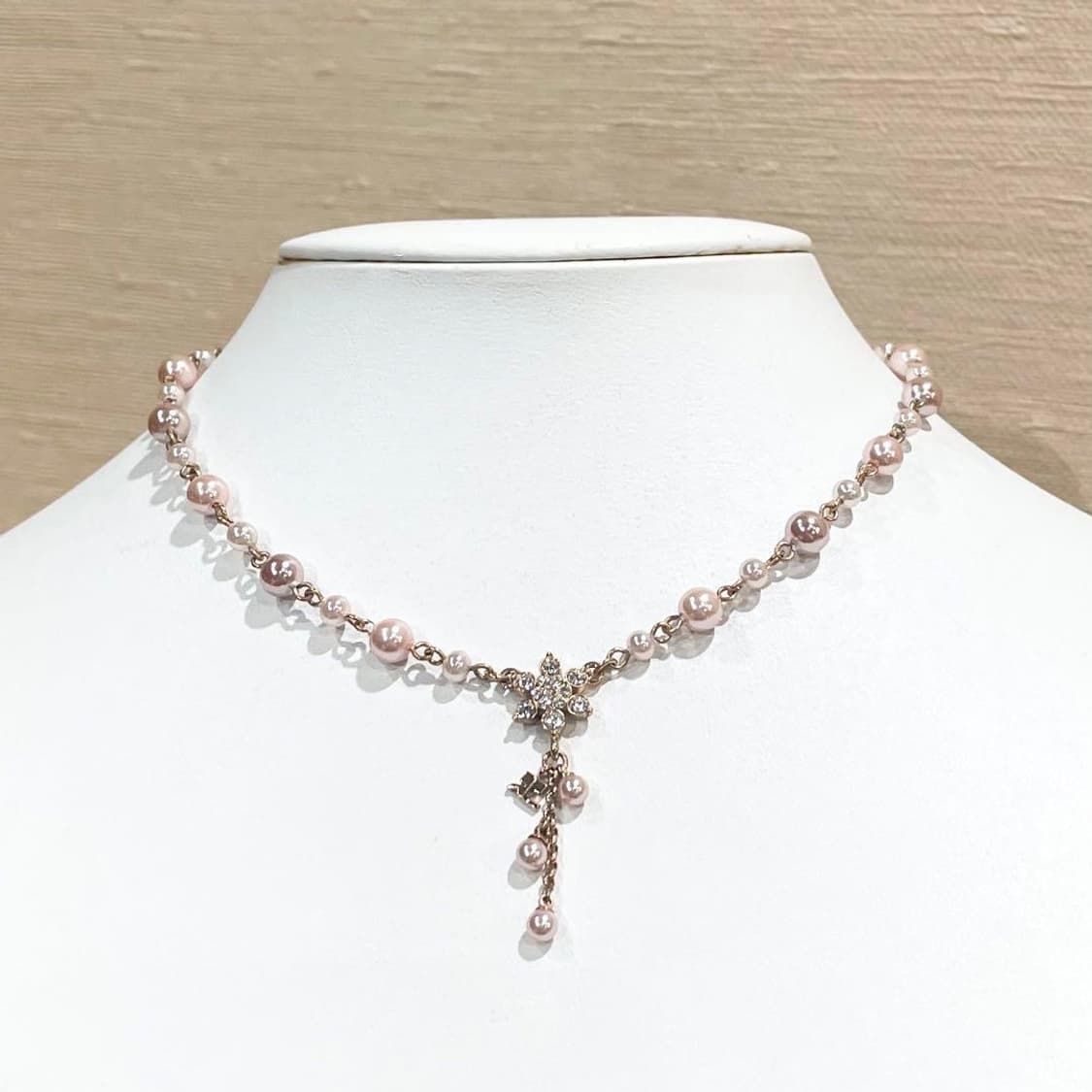 초희귀 💗 꾸레쥬 빈티지 진주 목걸이 (핑크) 상품이미지2