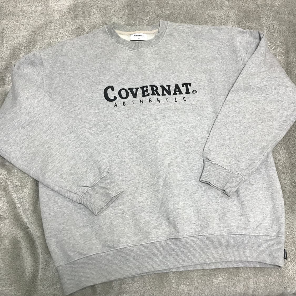 COVERNAT 커버낫 맨투맨 티셔츠 L사이즈 그레이 상품이미지2