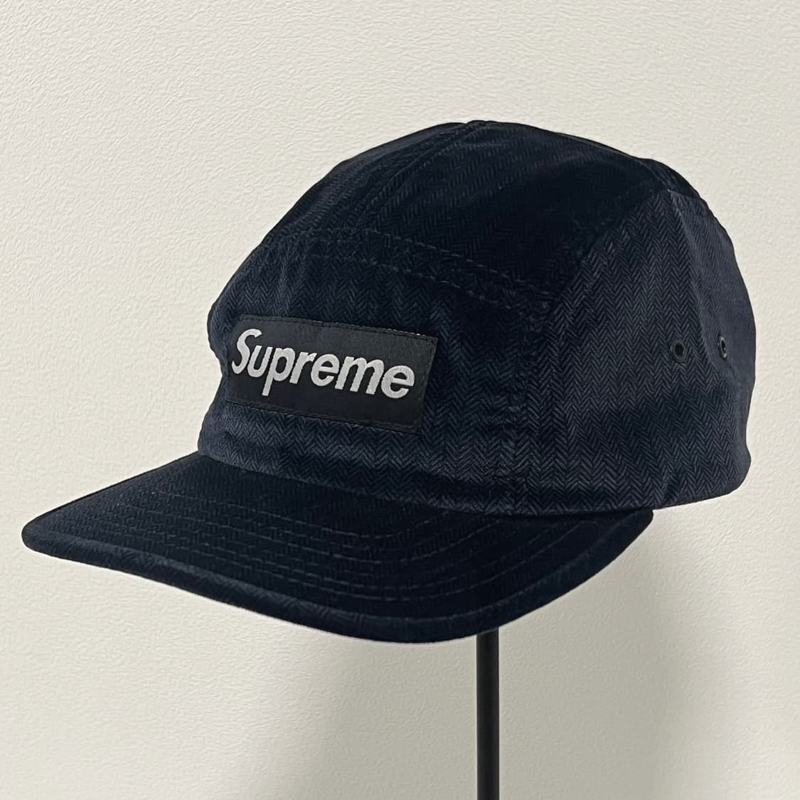슈프림 2008 헤링본 캠프캡 네이비 상품이미지3
