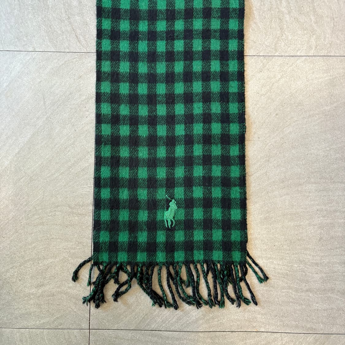 폴로 이태리 생산 정품 양면 램스 울 머플러 목도리 상품이미지4