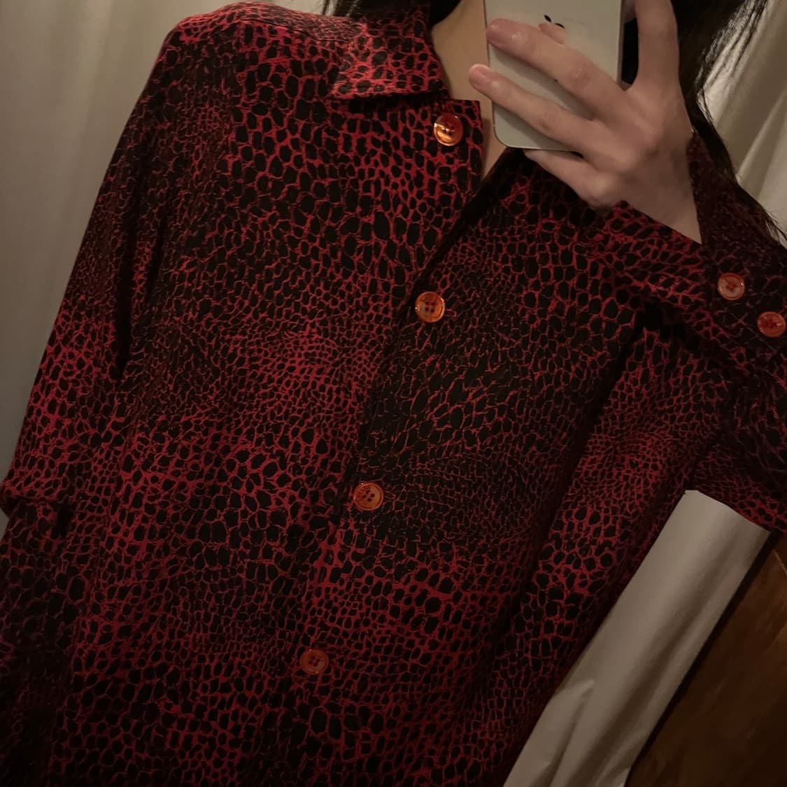 셀린느 레오파드 셔츠 원피스 상품이미지2