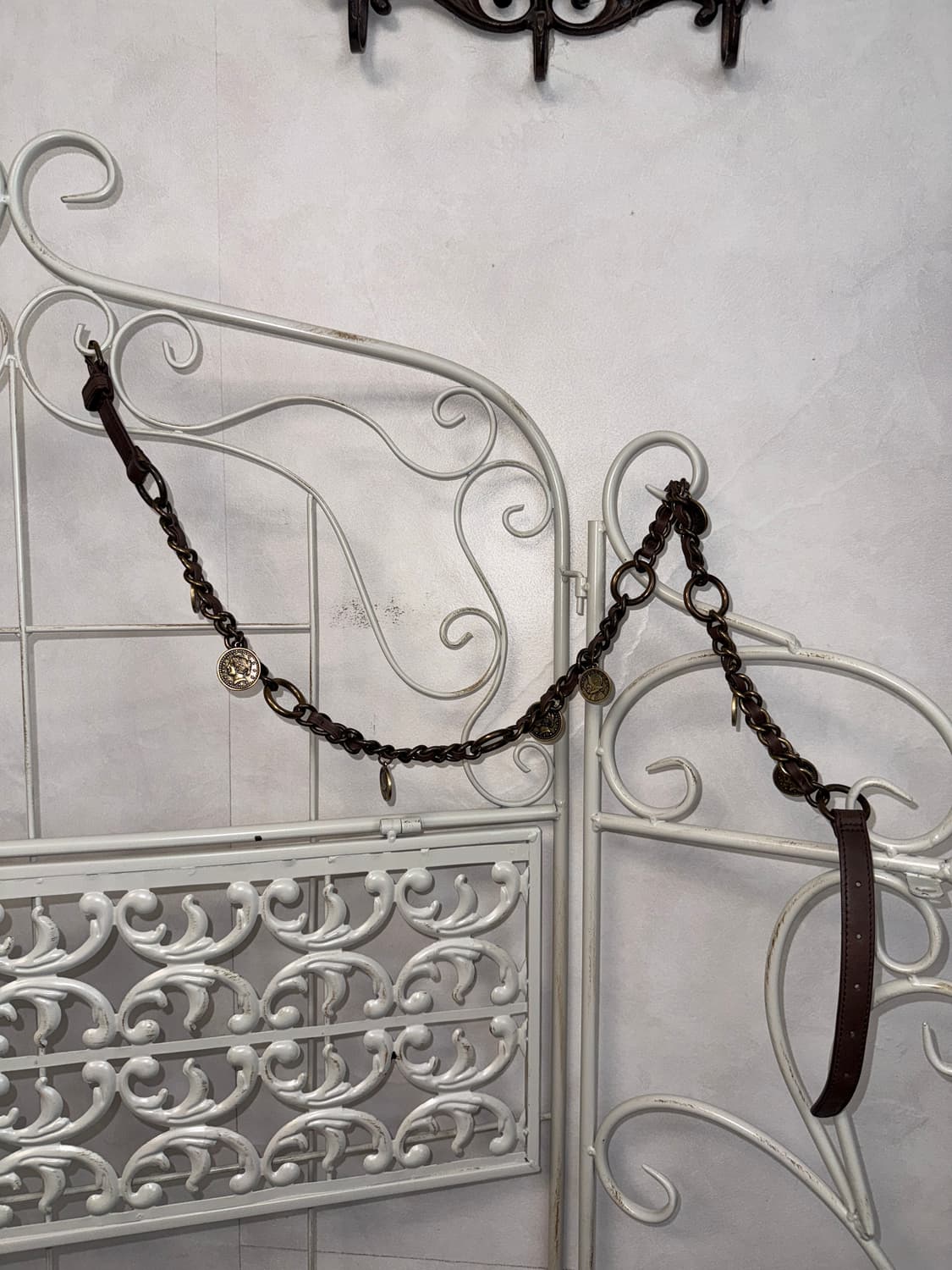 Antique gold charms chain buckle belt 상품이미지1