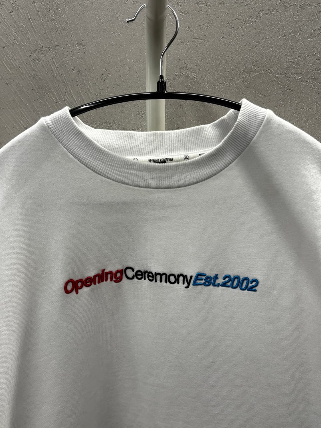 오프닝세레모니 Est.2002 화이트 맨투맨 L 상품이미지3