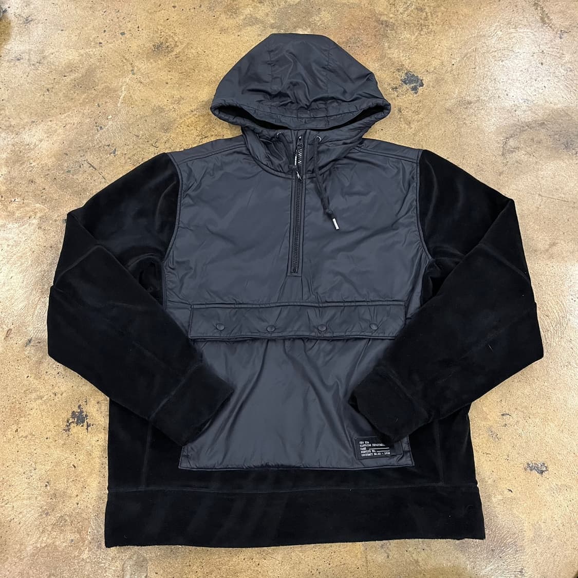[정품/L] 뉴에라 블랙 아노락 후드 패딩 점퍼 b18 상품이미지2