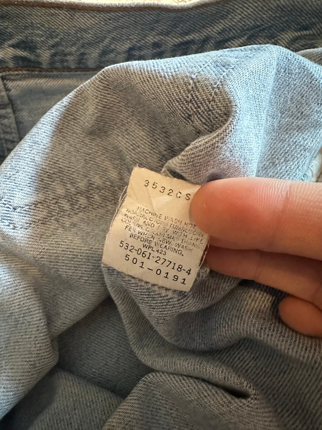90s USA 빈티지 리바이스 501 데님 팬츠 상품이미지9