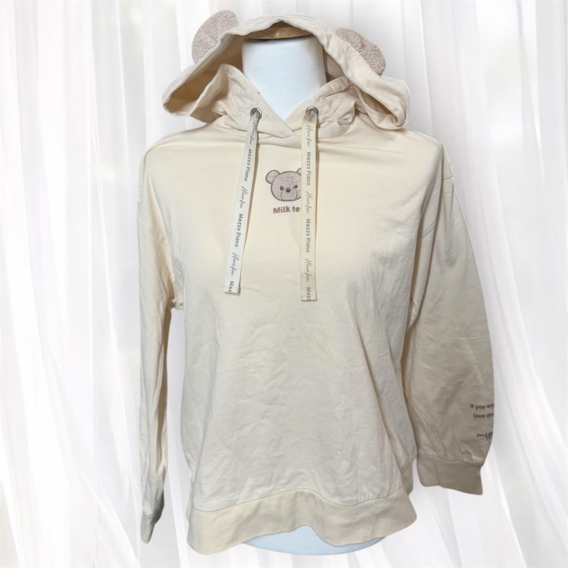 메조피아노 곰돌이 후드티 상품이미지1