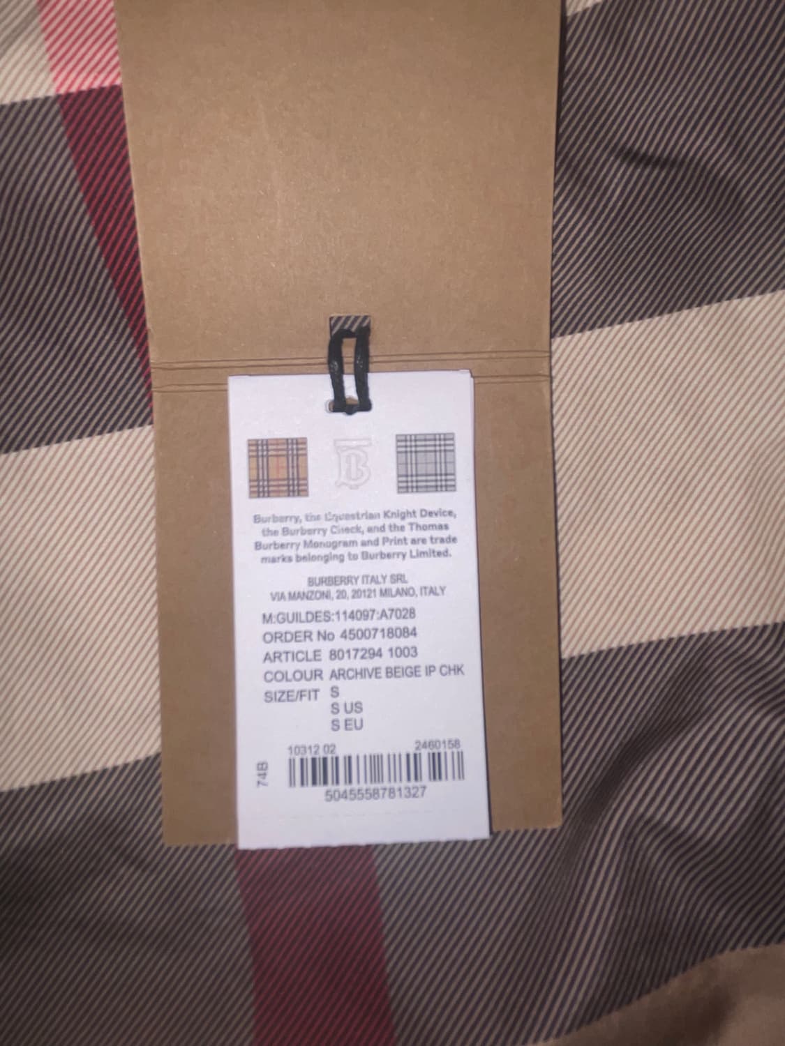 버버리 이그재저레이트 체크 드로우코드 스윔 쇼츠 아카이브 베이지 상품이미지7