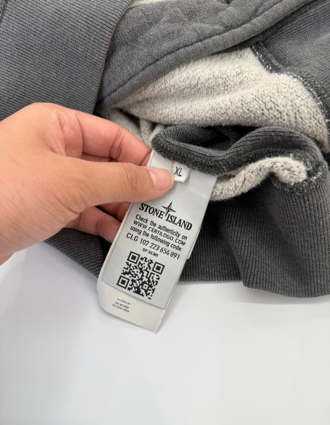 스톤아일랜드 가먼트다잉 버튼업 하이넥 스웻 자켓 상품이미지4