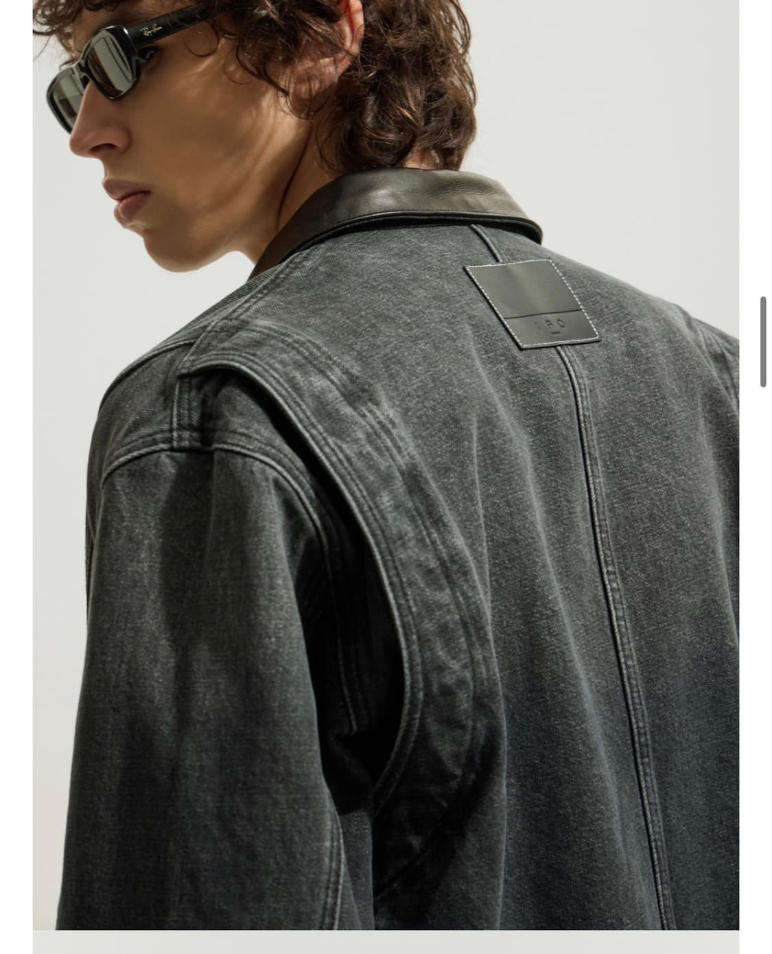 IRO Frisson 데님 드리즐러 자켓 L 상품이미지5