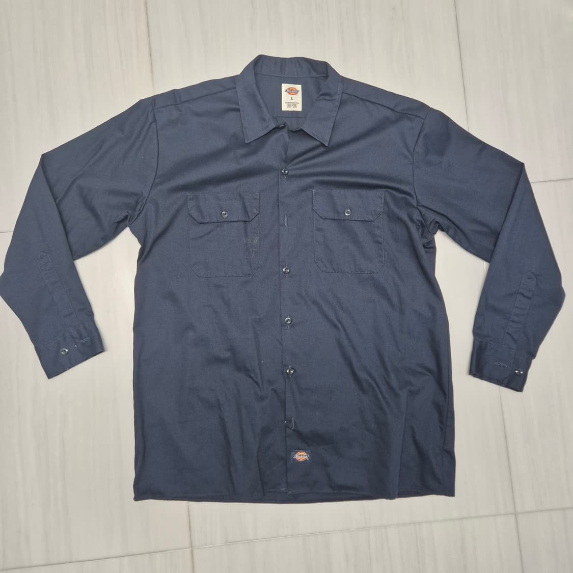 디키즈 워크셔츼 네이비 L 상품이미지1